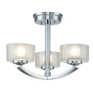 ELSTEAD HK-MERIDIAN-SF-BATH-PC Półplafon Meridian - 3 PŁ - Polerowany chrom