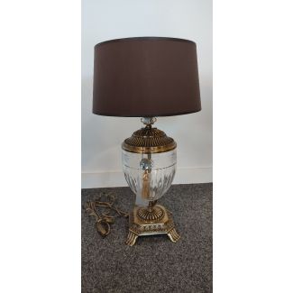 WYPRZEDAŻ KUTEK ESTI EST-LG-1(P) Klasyczna lampa stołowa z abażurem
