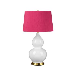ELSTEAD ISLA-AB-TL-CRANBERRY Lampa stołowa Isla - 1 PŁ - Biała / Postarzany mosiądz