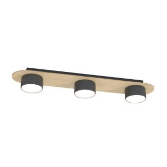 EMIBIG 1438/3 DIAZ 3 BL WOOD lampa sufitowa