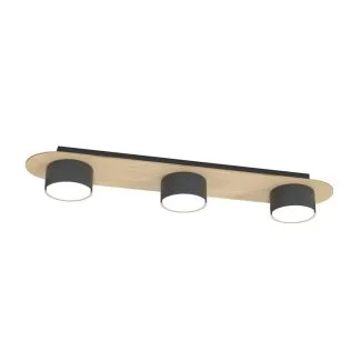 EMIBIG 1438/3 DIAZ 3 BL WOOD lampa sufitowa