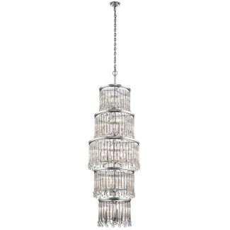 ELSTEAD KL-PIPER-18P-PC Żyrandol / Lampa wisząca Piper - 18 źródeł światła - Polerowany chrom