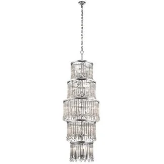ELSTEAD KL-PIPER-18P-PC Żyrandol / Lampa wisząca Piper - 18 źródeł światła - Polerowany chrom
