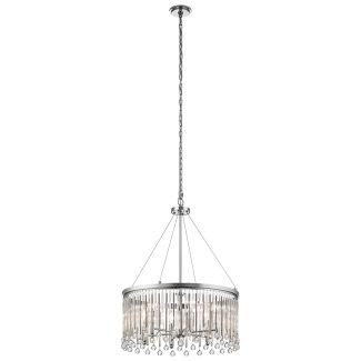 ELSTEAD KL-PIPER-6P-PC Żyrandol / Lampa wisząca Piper - 6 źródeł światła - Polerowany chrom