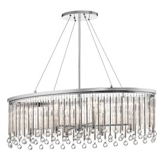 ELSTEAD KL-PIPER-ISLE-PC Lampa wisząca Piper - 6 źródeł światła - Polerowany chrom