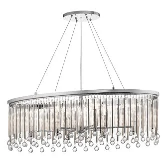 ELSTEAD KL-PIPER-ISLE-PC Lampa wisząca Piper - 6 źródeł światła - Polerowany chrom