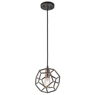 ELSTEAD KL-ROCKLYN-MP-RS Mała lampa wisząca Rocklyn - 1 PŁ - Surowa stal
