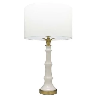 COSMOLIGHT Lampa stołowa LOBOC T01019BR-WH