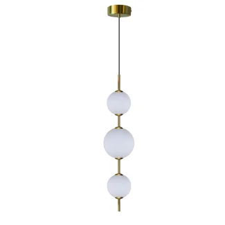LIGHT PRESTIGE LP-002/3V Dorado 3 lampa wisząca pionowa złota