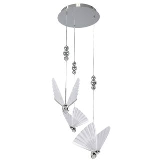 LIGHT PRESTIGE LP-1715/3P CH Mariposa 3 wisząca talerz chrom