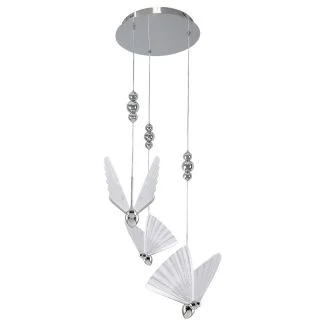 LIGHT PRESTIGE LP-1715/3P CH Mariposa 3 wisząca talerz chrom
