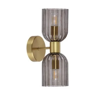 LIGHT PRESTIGE LP-939/2W smoked Podwójny kinkiet Piega 2xE14 LP-939/2W smoked