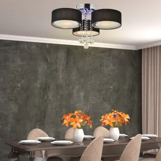 LIGHT PRESTIGE LP-991/3C BK Gambela 3 lampa sufitowa czarna