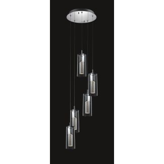 ITALUX MD109003-5B Verizon lampa wisząca Chrom
