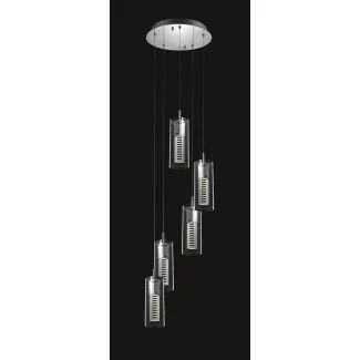 ITALUX MD109003-5B Verizon lampa wisząca Chrom