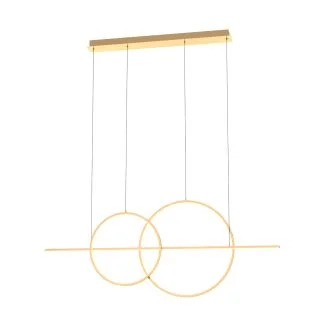 ZUMALINE MD7358-2A-3GT CHOLET LAMPA WISZĄCA ZŁOTA/GOLD