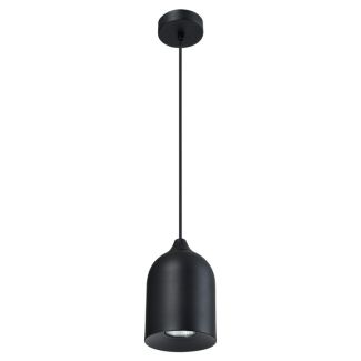 LIGHT PRESTIGE LP-0110/1P BK Metalowa lampa wisząca Nilo czarna 1xGU10