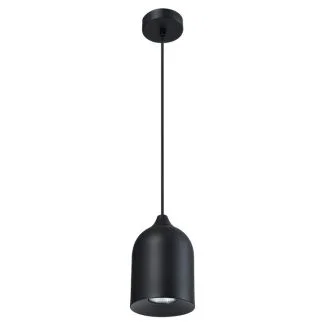 LIGHT PRESTIGE LP-0110/1P BK Metalowa lampa wisząca Nilo czarna 1xGU10