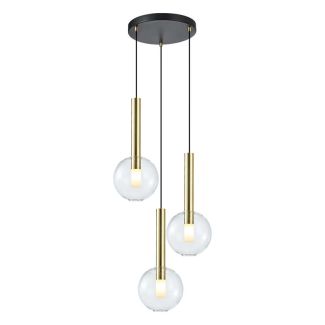 MILAGRO ML0332 Lampa wisząca NIKO GOLD 3xG9