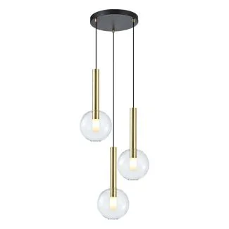 MILAGRO ML0332 Lampa wisząca NIKO GOLD 3xG9