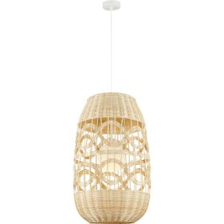 MILAGRO ML0353 Lampa wisząca ARONA NATURAL 1xE14 fi 400