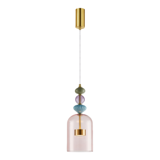 MILAGRO ML0357 Lampa wisząca ARTE 12W LED śr. 16cm mosiądz