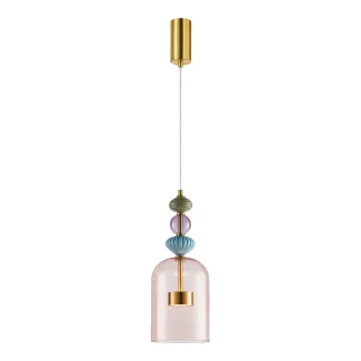 MILAGRO ML0357 Lampa wisząca ARTE 12W LED śr. 16cm mosiądz