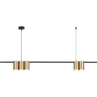MILAGRO ML0369 Lampa wisząca (listwa) GENESIS BLACK GOLD 5xGU10