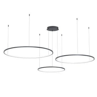 MILAGRO ML0846 Lampa wisząca Saturno Czarny 100W LED