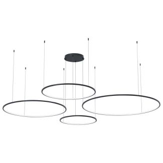 MILAGRO ML0848 Lampa wisząca Saturno Czarny 120W LED