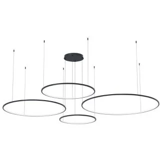 MILAGRO ML0848 Lampa wisząca Saturno Czarny 120W LED