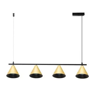MILAGRO ML1125 Lampa wisząca Cone złoty 4xGU10