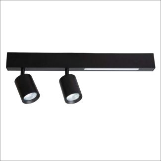 MILAGRO ML1132 Lampa Sufitowa Magnet 9W+2xGU10 3000/4000K Czarny