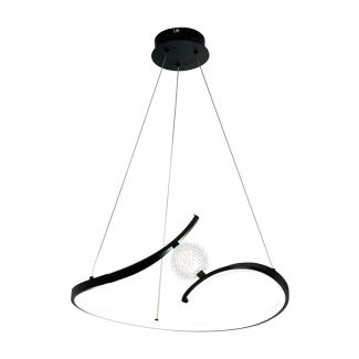 MILAGRO ML1177 Lampa wisząca PERLA BLACK 34W LED