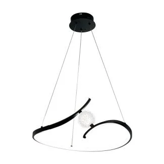 MILAGRO ML1177 Lampa wisząca PERLA BLACK 34W LED