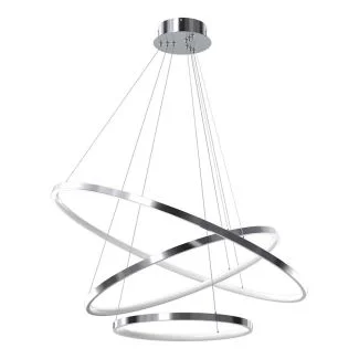MILAGRO ML1551 Lampa wisząca HOOP CHROME 93W LED