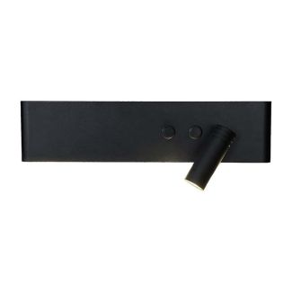 MILAGRO ML1568 Kinkiet Resort Czarny prawy 10W + 3W LED 4000K