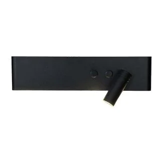 MILAGRO ML1568 Kinkiet Resort Czarny prawy 10W + 3W LED 4000K