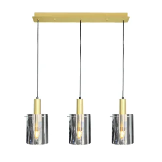 MILAGRO ML1817 Lampa wisząca Arcadia Gold 3xE27