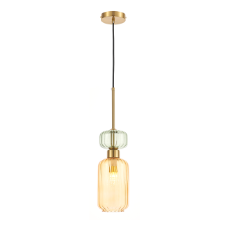 MILAGRO ML1823 Lampa wisząca MOLLY AMBER 1xE14