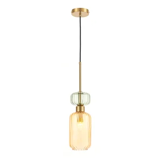 MILAGRO ML1823 Lampa wisząca MOLLY AMBER 1xE14