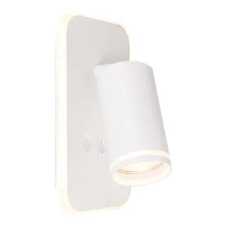 MILAGRO ML2082 Oprawa Pipe Ring Kinkiet Biały 1xGU10 + LED 6W