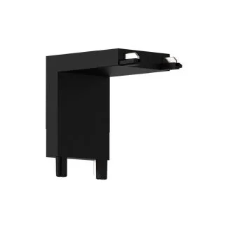 MILAGRO ML2213 Slim Magnetic Track Narożnik Czarny dół L