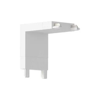 MILAGRO ML2214 Slim Magnetic Track Narożnik Biały dół L