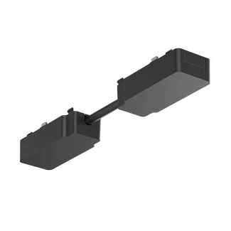MILAGRO ML2223 Slim Magnetic Track Czarny Łącznik podwójny z kablem krótkim
