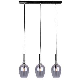 MILAGRO ML8814 Lampa wisząca LUGANO SMOKED 3xE14