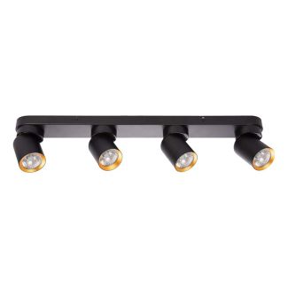 MILAGRO ML9939 Lampa Sufitowa Andy 4xGU10 czarny+złoty