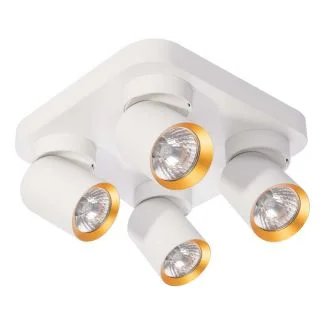 MILAGRO ML9940 Lampa Sufitowa Andy 4xGU10 Kwadrat biały+złoty