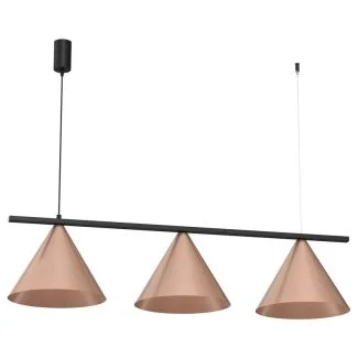 MILAGRO MLP0940 Lampa wisząca CAPITAL CZARNY-MIEDZIANY 3XGX53