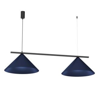 MILAGRO MLP1531 Lampa wisząca CAPITAL BLACK/NAVY BLUE 2XGX53